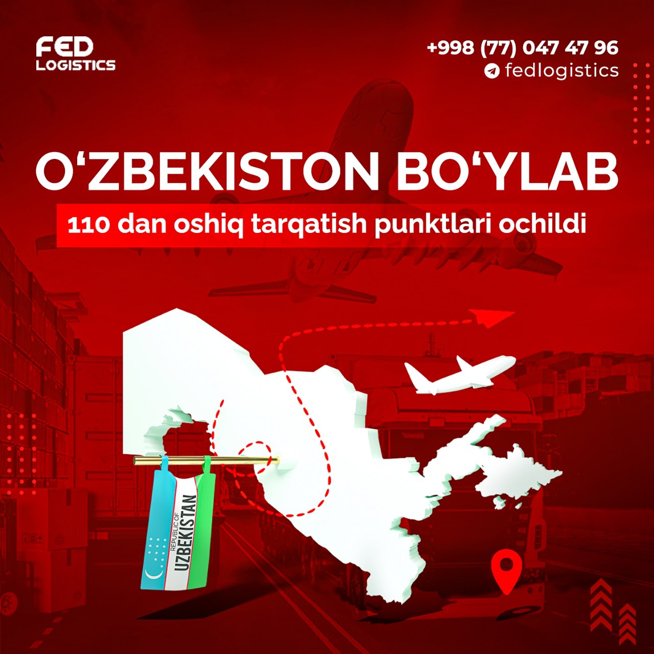 O`zbekiston bo`ylab 110 dan oshiq tarqatish punktlari ochildi
